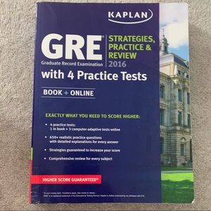 KAPLAN GRE PRACTICE REVIEW BOOK 2016